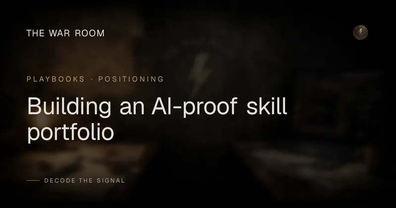 Building an AI-proof skill portfolio