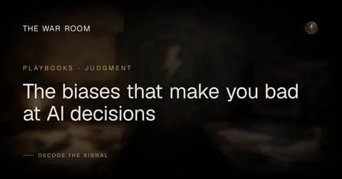 The biases that make you bad at AI decisions