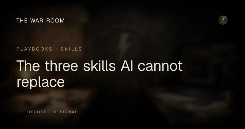 The three skills AI cannot replace