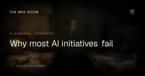 Why most AI initiatives fail