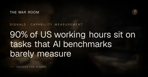 90% of US working hours sit on tasks that AI benchmarks barely measure
