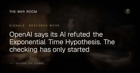 OpenAI says its AI refuted the Exponential Time Hypothesis. The checking has only started